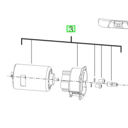 AEG 4931466630 Moteur 18V Boulonneuse BSS18C12Z