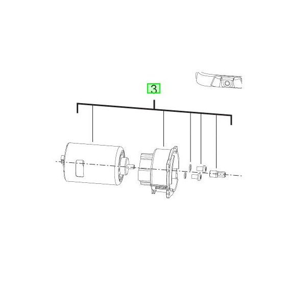 AEG 4931466630 Moteur 18V Boulonneuse BSS18C12Z