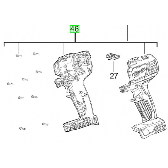 Milwaukee Carter de Perceuse M18BPD-0 (4931436136)