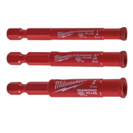 Milwaukee Set de 3 forêts DIAMOND PLUS 6,8,10mm (4932471771)