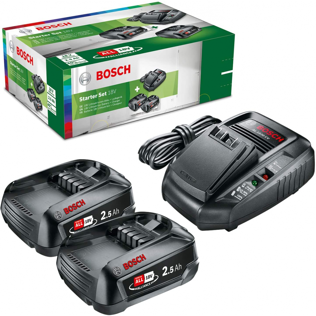 Set Batterie PBA 18V 1 batterie 4,0Ah + AL18V-4030CV - BOSCH - Mr