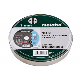 Metabo 10 Disques à tronçonner ø125x1.0mm Inox (616359000)