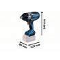 Bosch GDS 18V-1050 H Boulonneuse sans-fil 18V 1050Nm 2x8.0Ah ProCORE avec coffret L-Boxx (06019J8502)