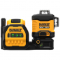 DeWALT Laser multilignes vert 3x360 XR 12V et 18V 1x2.0Ah DCE089D1G18-QW