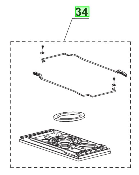 Plateau pour ponceuse RYOBI ERO2412VN