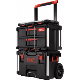 Milwaukee Set Packout Starter x1 Trolley + x1 Coffret 2 tiroirs + x1 organisateur Slim (4932479957)