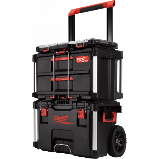 Milwaukee Set Packout Starter x1 Trolley + x1 Coffret 2 tiroirs + x1 organisateur Slim (4932479957)