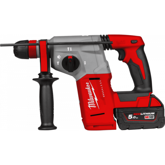 Milwaukee M18 BLHX-502X Perforateur, burineur SDS+ 26mm FUEL 18V 2.3J 2x5.0Ah avec mandrin FIXTEC (4933478892)