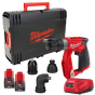 Milwaukee M12 FDDXKIT-202X Perceuse, Visseuse 12V 2x2.0Ah Fuel à mandrin amovible et Coffret HD-BOX (4933464979)