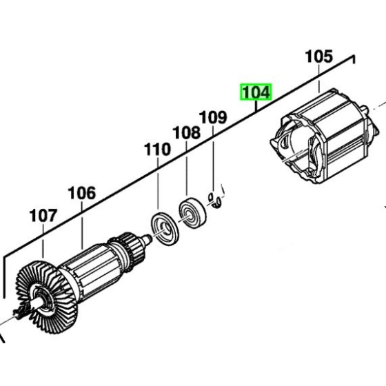 AEG Moteur pour perforateur KH28 SUPER XE (201238005)