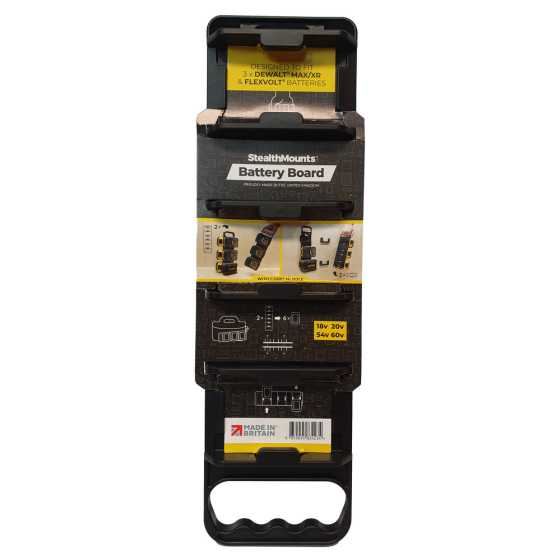 StealthMounts Supports de batteries DeWalt 18V & 54V avec poignée BD-DW20-H-1