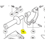 Hikoki Poignée auxiliaire pour perforateur DH30, DH40, DH45 (313078)