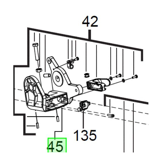 AEG Pivot pour scie à onglet radiale ø254mm PS254L (4931446294)