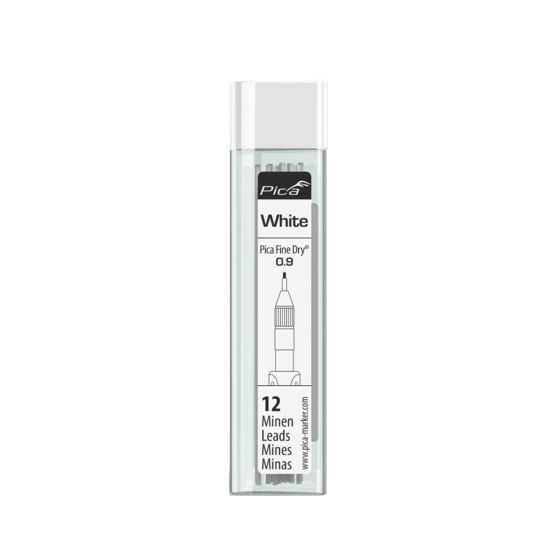 Pica Fine Dry Mines graphite blanche 0.9mm de précision 7032