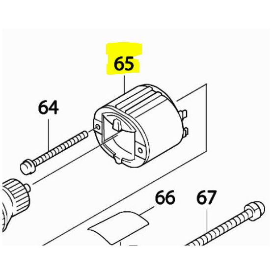 Makita 596318-0 Inducteur pour scie circulaire 5103R & 5104S