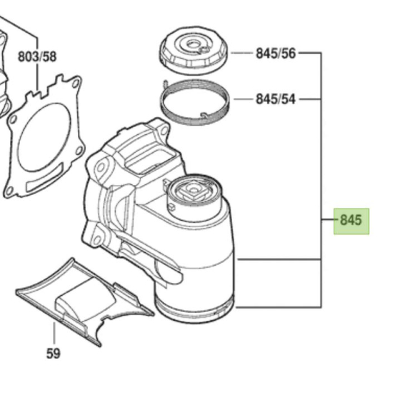 Bosch Tete D’engrenage pour outil Multi-fonction GOP55-36 (2605806851)