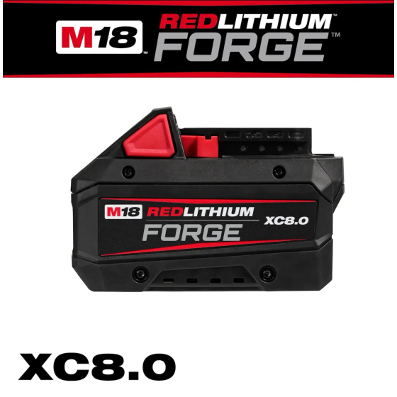 Milwaukee M18FB8 Batterie M18 FORGE 18V 8.0Ah Red Lithium-Ion (4932492131)