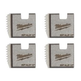 Milwaukee Jeu de 4 peignes 1/2" BSPT pour filière 18V M18FPT2 (49161578)