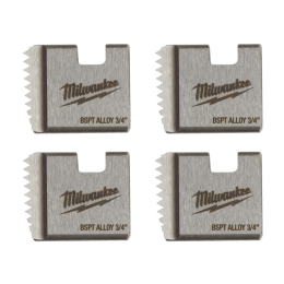 Milwaukee Jeu de 4 peignes 3/4" BSPT pour filière 18V M18FPT2 (4932480228)