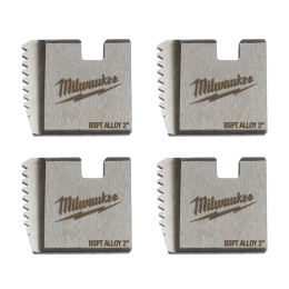Milwaukee Jeu de 4 peignes 2" BSPT pour filière 18V M18FPT2 (4932480232)