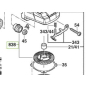 Bosch Pignon & couronne pour meuleuse GWS15-125 CIEPX, GWS12-125 CIEPX, GWS13-125 CIEPX, GWS17-125 CIEPX (1600A001X6)