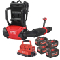 Milwaukee M18 F2BPB-124 Souffleur dorsal à double batterie Brushless 18V Fuel 4x12Ah (4933493213)