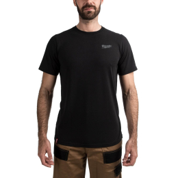 Milwaukee T-Shirt de travail léger à manche courtes Noir (S/M/L/XL/XXL)