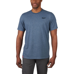 Milwaukee T-Shirt de travail léger à manche courtes Bleu (S/M/L/XL/XXL)