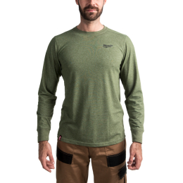 Milwaukee T-Shirt de travail léger à manche longues Vert (S/M/L/XL/XXL)