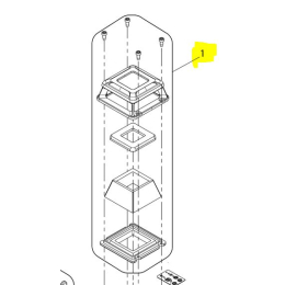 Makita Fenêtre pour laser vert SK700GD (LE00929098)