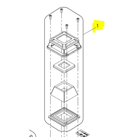 Makita Fenêtre pour laser rouge SK700D (LE00931036)