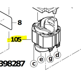 Milwaukee Inducteur pour perforateur SDS-MAX 545, K545, 500S, K500S (4931442747)