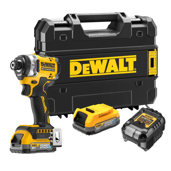 DeWalt DCF860E2T-QW Visseuse à chocs 3 Vitesses 18V 282Nm XR 2x1.7Ah POWERSTACK avec Coffret T-STAK