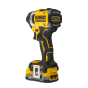 DeWalt DCF860E2T-QW Visseuse à chocs 3 Vitesses 18V 282Nm XR 2x1.7Ah POWERSTACK avec Coffret T-STAK