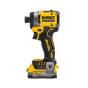 DeWalt DCF860E2T-QW Visseuse à chocs 3 Vitesses 18V 282Nm XR 2x1.7Ah POWERSTACK avec Coffret T-STAK