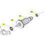 Makita Induit complet pour scie circulaire DHS710 (519332-9)