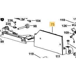 DeWalt Butée complete pour scie combinée D27107 & D27105 (N162216)