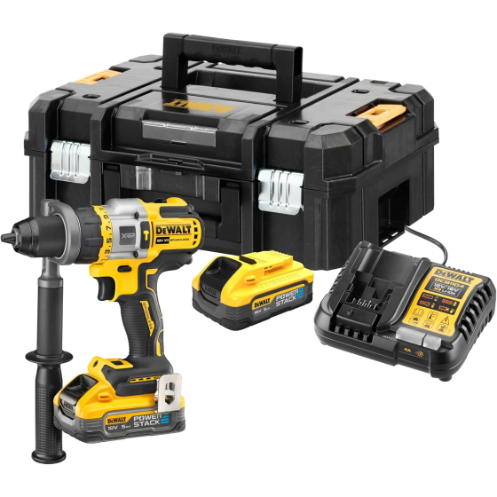 DeWalt DCD999H2T-QW Perceuse, visseuse à percussion 18V XRP Advantage 2x5.0Ah PowerStack li-ion brushless