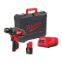 Milwaukee M12 BDD-201C Perceuse, Visseuse 12V Machine 1x2.0Ah (4933479439)