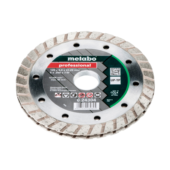 Metabo Meule de tronçonnage diamantée professional pour les joints 125x6x22,23mm (624304000)