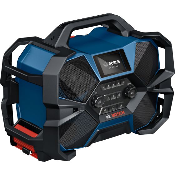 Bosch GPB 18VH-6 SRC Professional radio de chantier sans fil 12V & 18V DAB+, FM, Bluetooth et AUX (06014A6200)