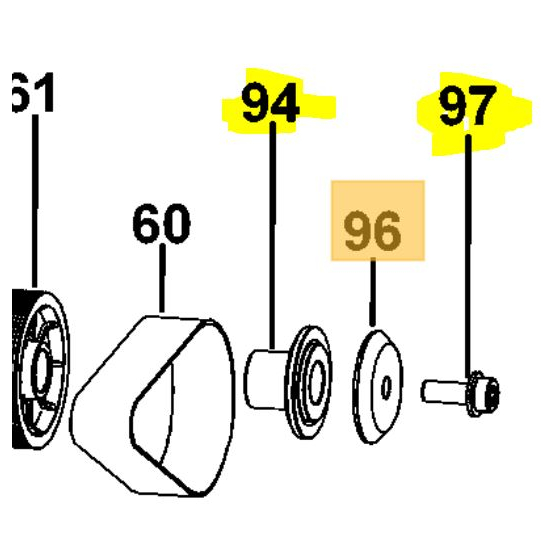 Dewalt Lot de pièces pour scie DCS777, DW770, DW771, DW777 (N292720)