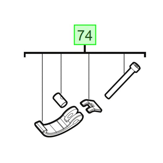 Milwaukee Levier pour ponceuse à bande M12 FBFL10 & M12 FBFL13 (4931494867)