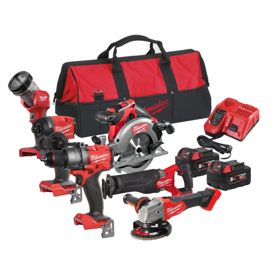 Milwaukee M18 FPP6E3-502B Pack de 6 machines 18V Brushless FUEL (4933480874)