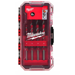 Milwaukee Coffret de 8 Forets béton ø4 à 12mm carbure avec méplats (4932493881)