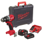 Milwaukee M18 BLPDRC-422C Perceuse à Percussion 18V Brushless 1x4Ah & 1x2Ah (4933492822)