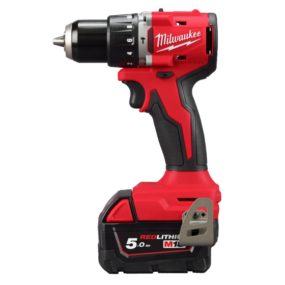 Milwaukee M18 BLPDRC-502C Perceuse à Percussion 18V Brushless 2x5Ah (4933492826)