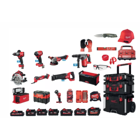 Milwaukee M18 FPP10C FR-556 Pack de 10 machines 18V Brushless FUEL Powerpack (4933498570)