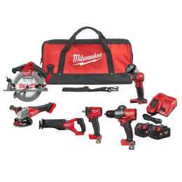 Milwaukee M18 FPP6H3-502B Pack de 6 machines 18V Brushless FUEL Powerpack (4933498659)