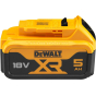 Dewalt DCB184-XJ Batterie 18V 5.0Ah XR Li-ion avec témoin de charge LED